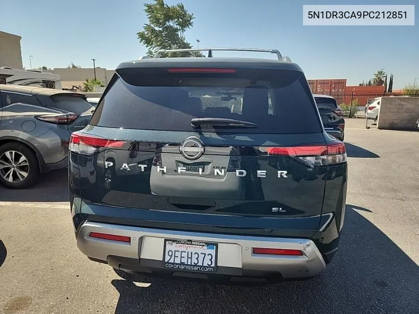 2023 Nissan Pathfinder Sl VIN: 5N1DR3CA9PC212851 Lot: 40304700