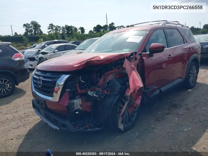 2023 Nissan Pathfinder Sl 4Wd VIN: 5N1DR3CD3PC266558 Lot: 40335353