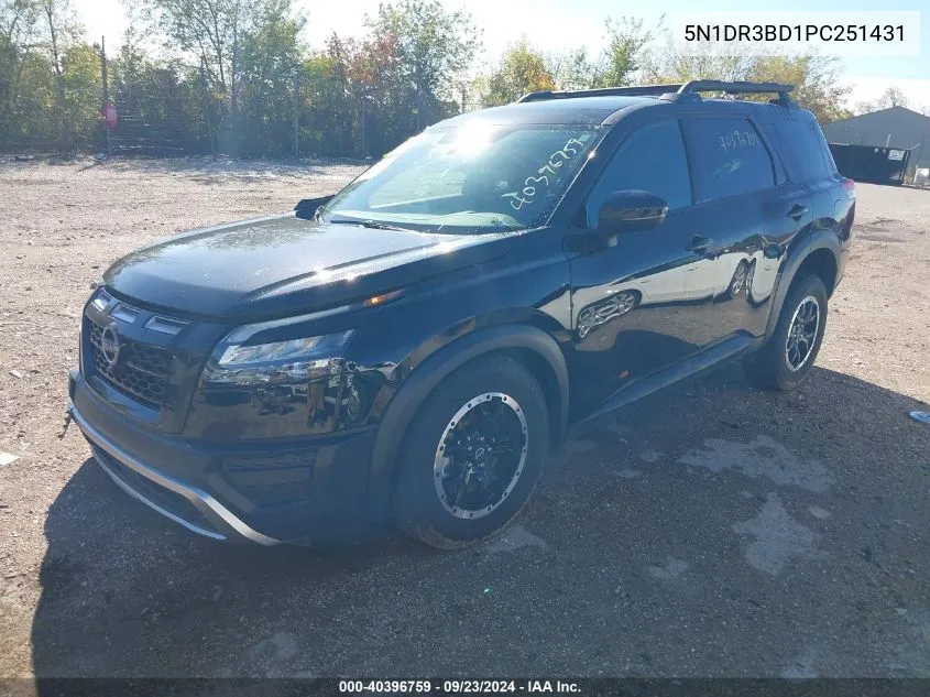 2023 Nissan Pathfinder Sv VIN: 5N1DR3BD1PC251431 Lot: 40396759