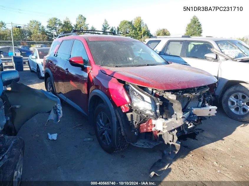 2023 Nissan Pathfinder Sv Fwd VIN: 5N1DR3BA7PC231710 Lot: 40565740