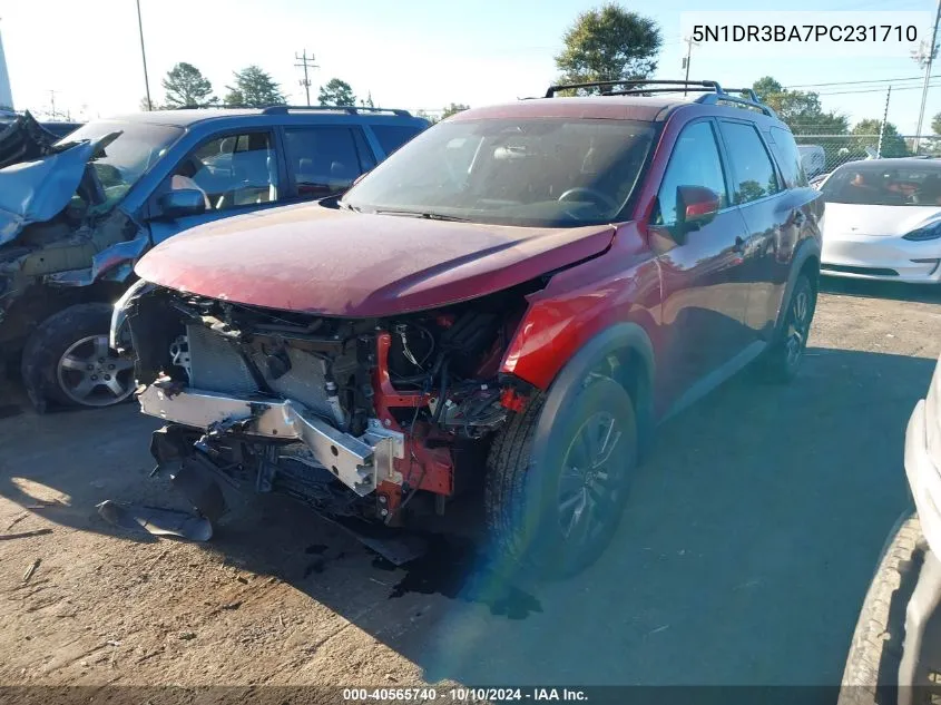 2023 Nissan Pathfinder Sv Fwd VIN: 5N1DR3BA7PC231710 Lot: 40565740