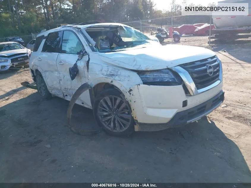 2023 Nissan Pathfinder Sl Fwd VIN: 5N1DR3CB0PC215162 Lot: 40676816