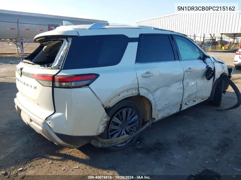 2023 Nissan Pathfinder Sl Fwd VIN: 5N1DR3CB0PC215162 Lot: 40676816