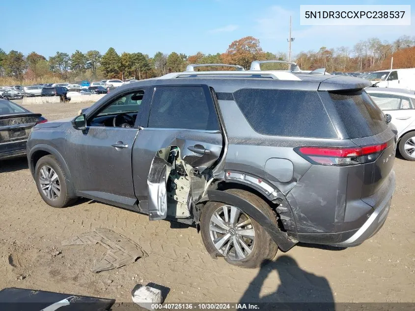 2023 Nissan Pathfinder Sl 4Wd VIN: 5N1DR3CCXPC238537 Lot: 40725136