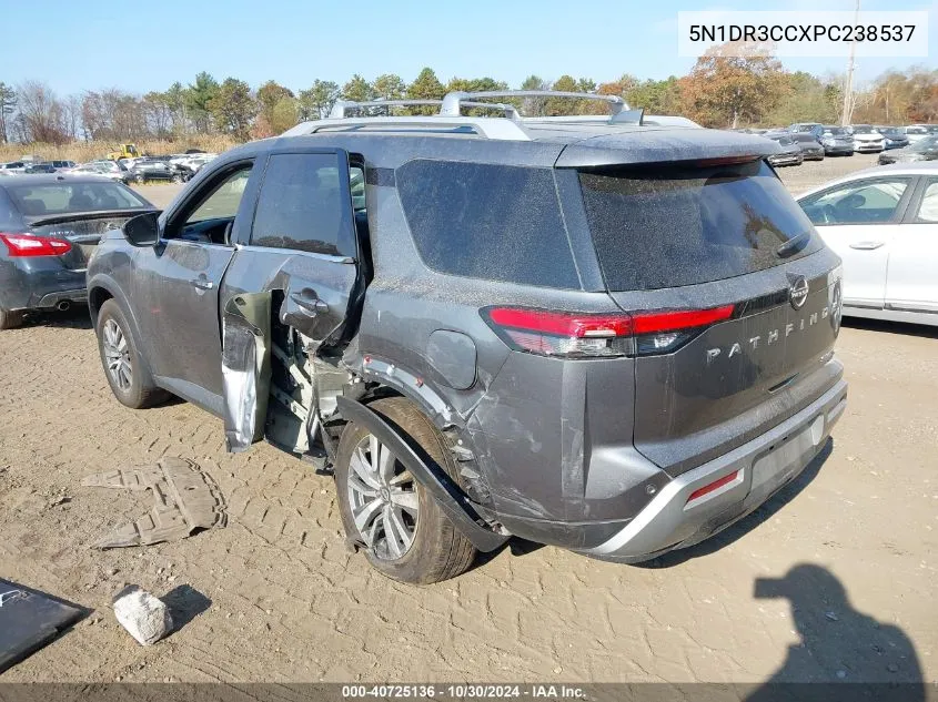 2023 Nissan Pathfinder Sl 4Wd VIN: 5N1DR3CCXPC238537 Lot: 40725136