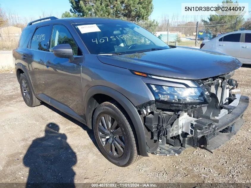 2023 Nissan Pathfinder Sv 4Wd VIN: 5N1DR3BC3PC244097 Lot: 40751892