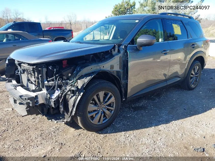 2023 Nissan Pathfinder Sv 4Wd VIN: 5N1DR3BC3PC244097 Lot: 40751892