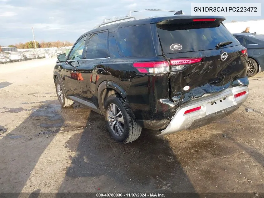 2023 Nissan Pathfinder Sl Fwd VIN: 5N1DR3CA1PC223472 Lot: 40780936