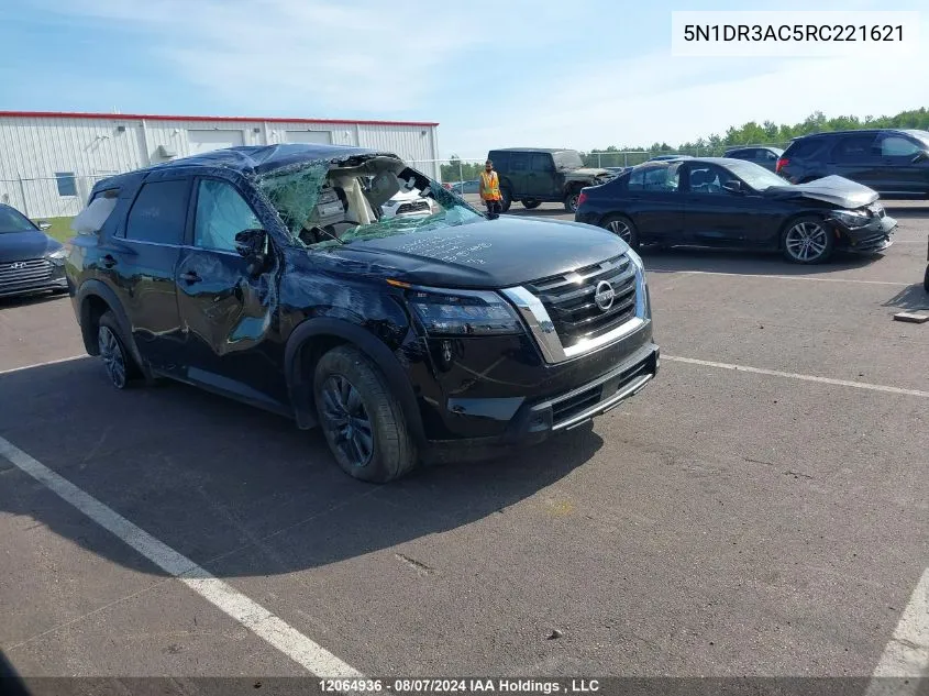 2024 Nissan Pathfinder VIN: 5N1DR3AC5RC221621 Lot: 12064936