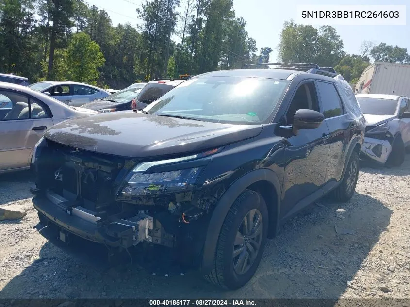 2024 Nissan Pathfinder Sv Fwd VIN: 5N1DR3BB1RC264603 Lot: 40185177