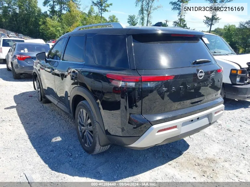 2024 Nissan Pathfinder Sl VIN: 5N1DR3CB4RC216169 Lot: 40259440