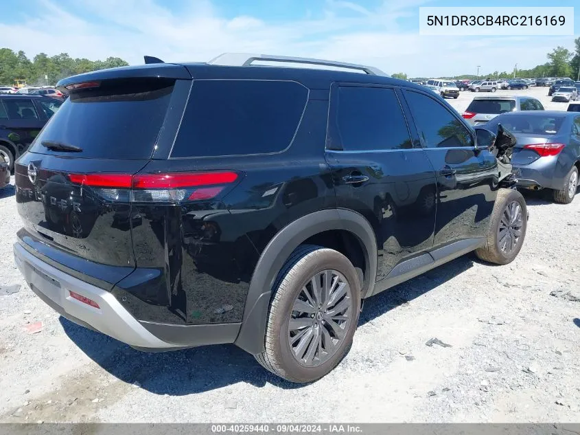 2024 Nissan Pathfinder Sl VIN: 5N1DR3CB4RC216169 Lot: 40259440