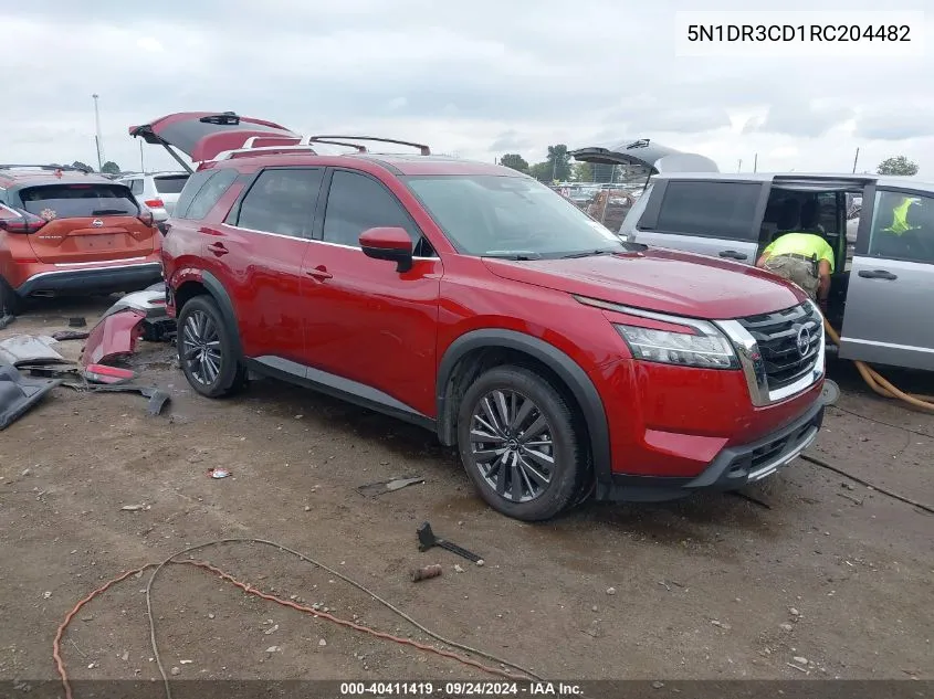 2024 Nissan Pathfinder Sl 4Wd VIN: 5N1DR3CD1RC204482 Lot: 40411419