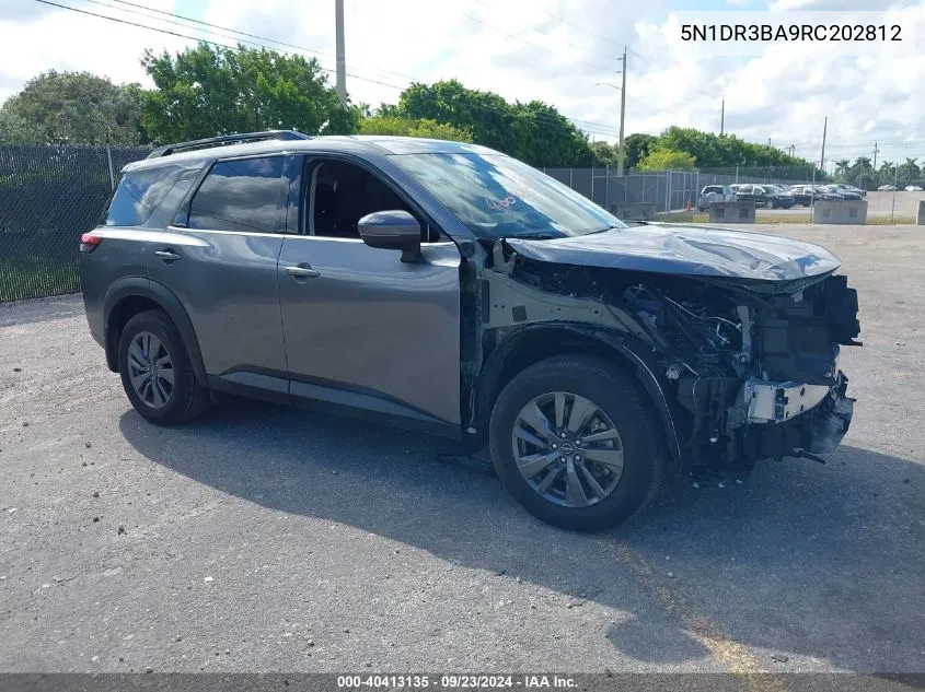 2024 Nissan Pathfinder Sv VIN: 5N1DR3BA9RC202812 Lot: 40413135