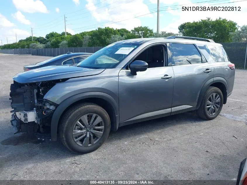 2024 Nissan Pathfinder Sv VIN: 5N1DR3BA9RC202812 Lot: 40413135