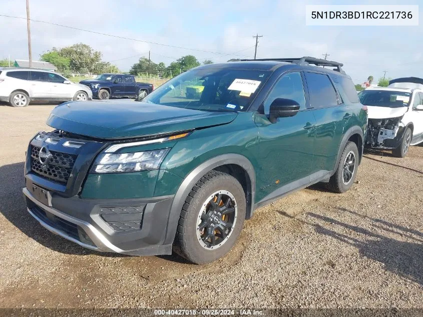 2024 Nissan Pathfinder Rock Creek 4Wd VIN: 5N1DR3BD1RC221736 Lot: 40427018