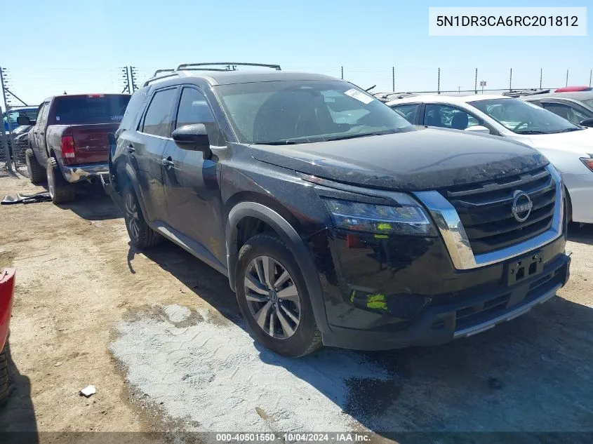 2024 Nissan Pathfinder Sl Fwd VIN: 5N1DR3CA6RC201812 Lot: 40501550