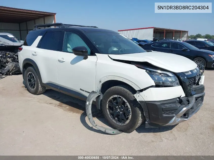 2024 Nissan Pathfinder Rock Creek 4Wd VIN: 5N1DR3BD8RC204304 Lot: 40530655