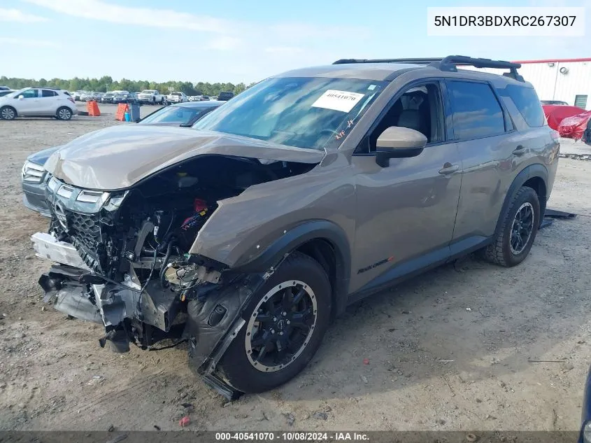 2024 Nissan Pathfinder Rock Creek VIN: 5N1DR3BDXRC267307 Lot: 40541070