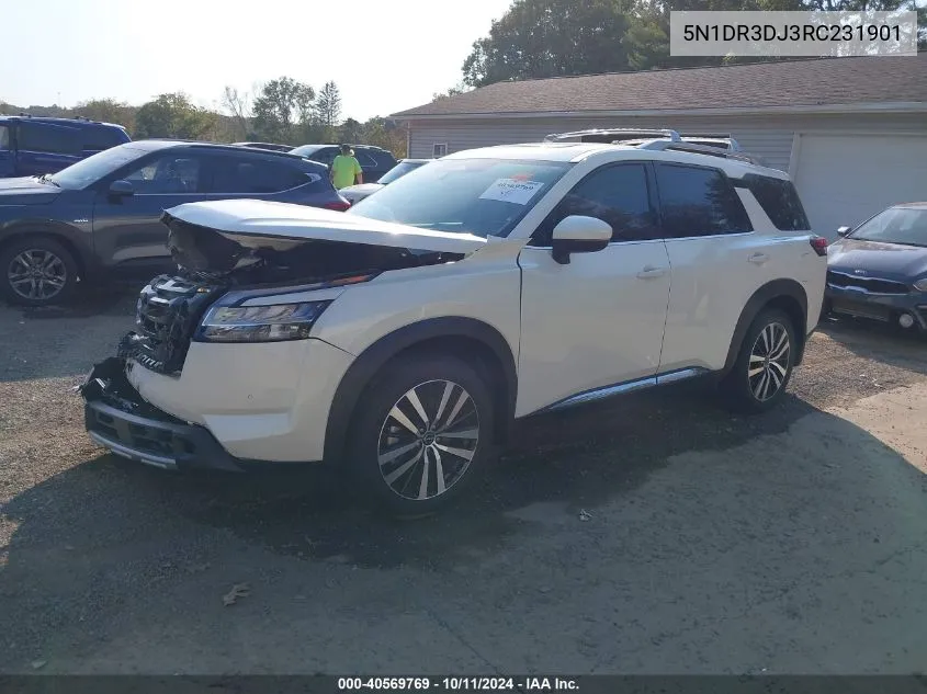 2024 Nissan Pathfinder Platinum VIN: 5N1DR3DJ3RC231901 Lot: 40569769