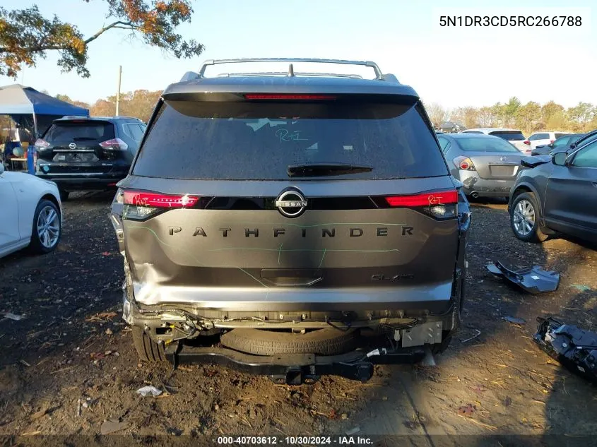 2024 Nissan Pathfinder Sl VIN: 5N1DR3CD5RC266788 Lot: 40703612