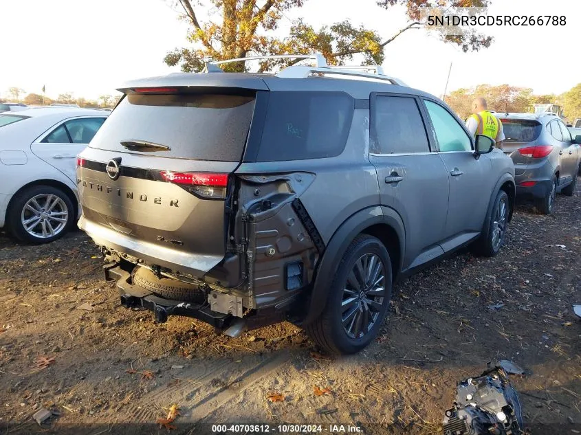 2024 Nissan Pathfinder Sl VIN: 5N1DR3CD5RC266788 Lot: 40703612