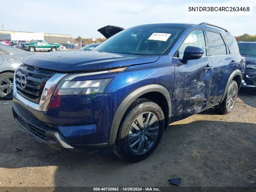 2024 Nissan Pathfinder Sv 4Wd VIN: 5N1DR3BC4RC263468 Lot: 40720862