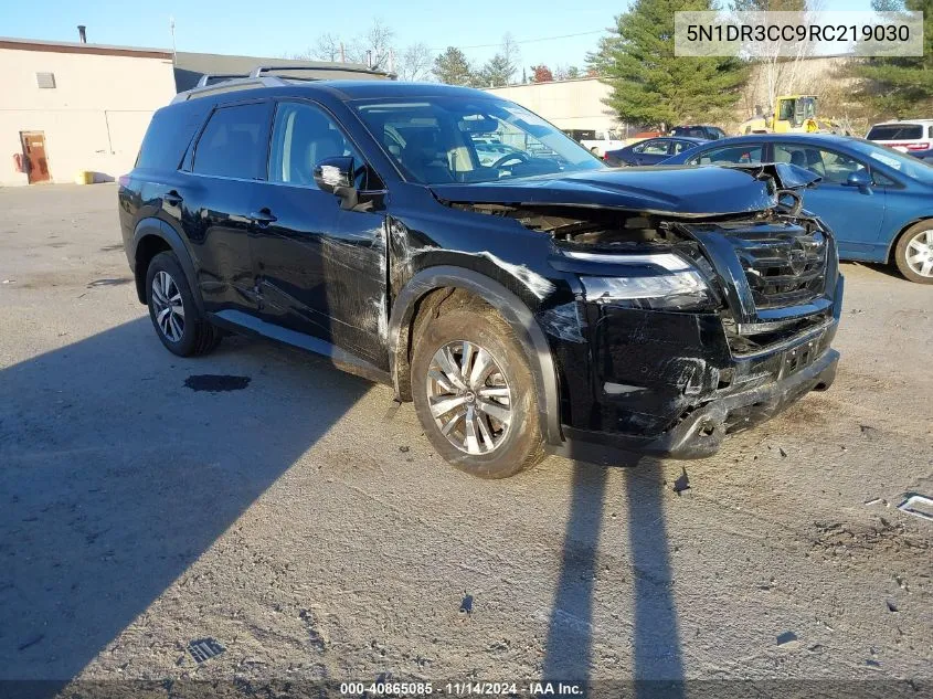 2024 Nissan Pathfinder Sl 4Wd VIN: 5N1DR3CC9RC219030 Lot: 40865085