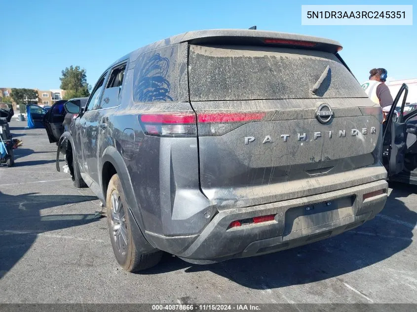 5N1DR3AA3RC245351 2024 Nissan Pathfinder S Fwd