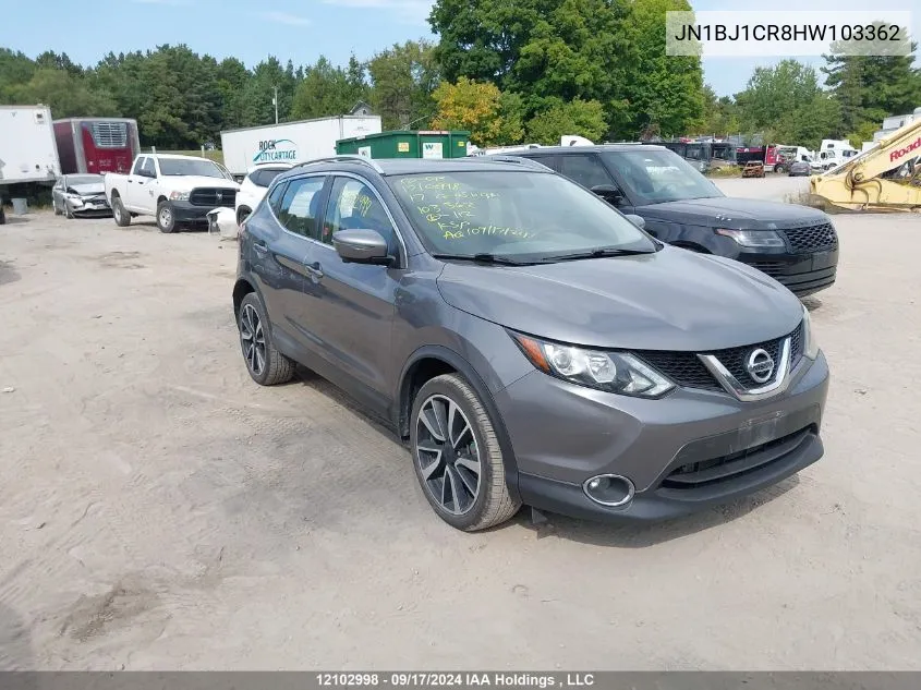 2017 Nissan Qashqai VIN: JN1BJ1CR8HW103362 Lot: 12102998