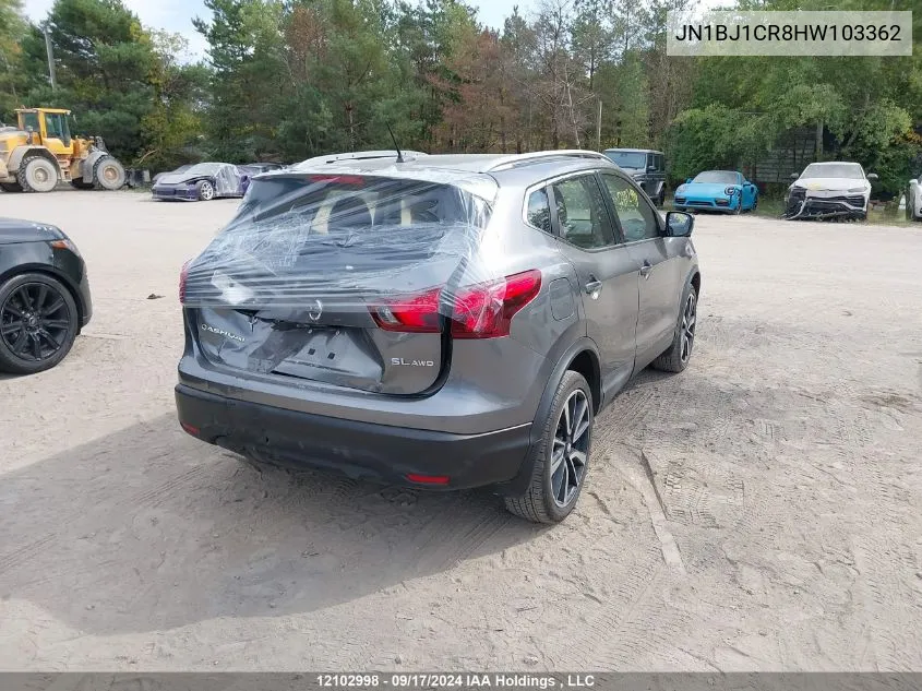 2017 Nissan Qashqai VIN: JN1BJ1CR8HW103362 Lot: 12102998