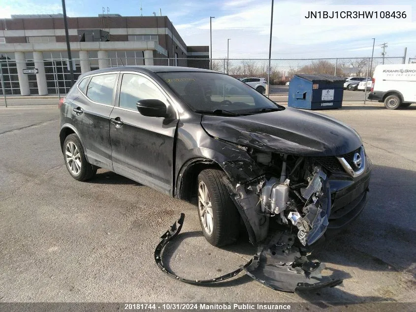 2017 Nissan Qashqai Sv VIN: JN1BJ1CR3HW108436 Lot: 20181744