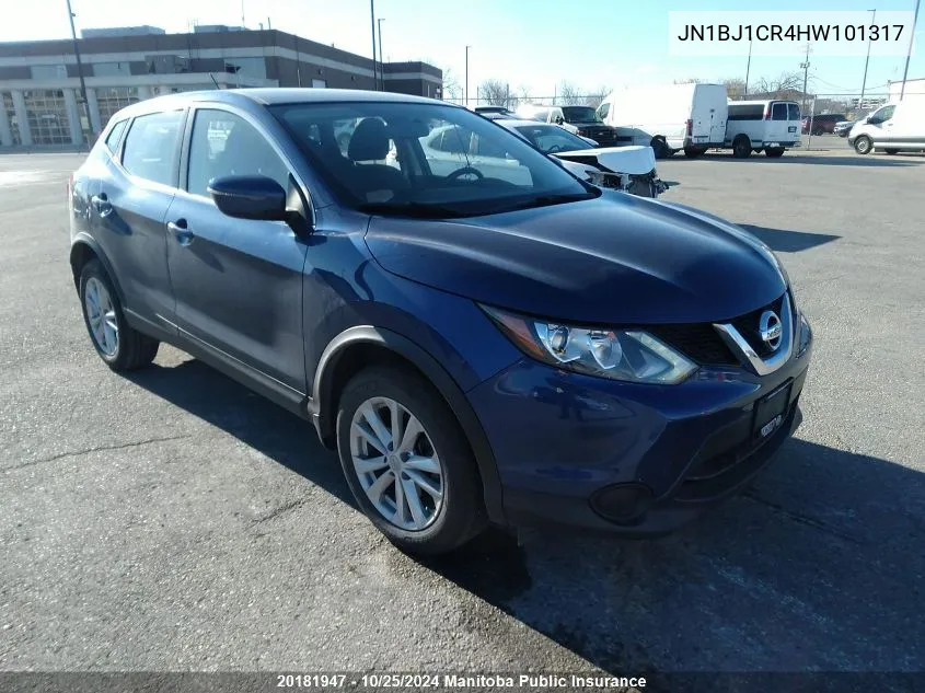 2017 Nissan Qashqai S VIN: JN1BJ1CR4HW101317 Lot: 20181947