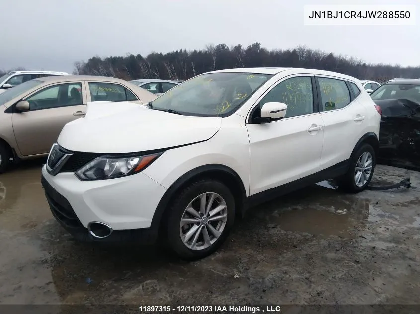 2018 Nissan Qashqai S/Sv/Sl VIN: JN1BJ1CR4JW288550 Lot: 11897315