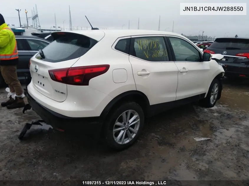 2018 Nissan Qashqai S/Sv/Sl VIN: JN1BJ1CR4JW288550 Lot: 11897315