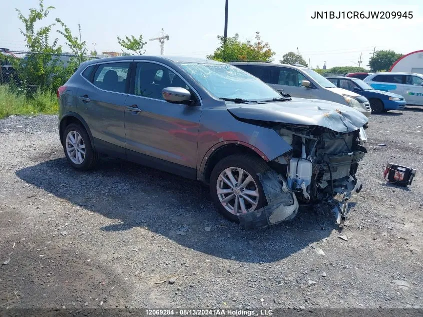 2018 Nissan Qashqai VIN: JN1BJ1CR6JW209945 Lot: 12069284