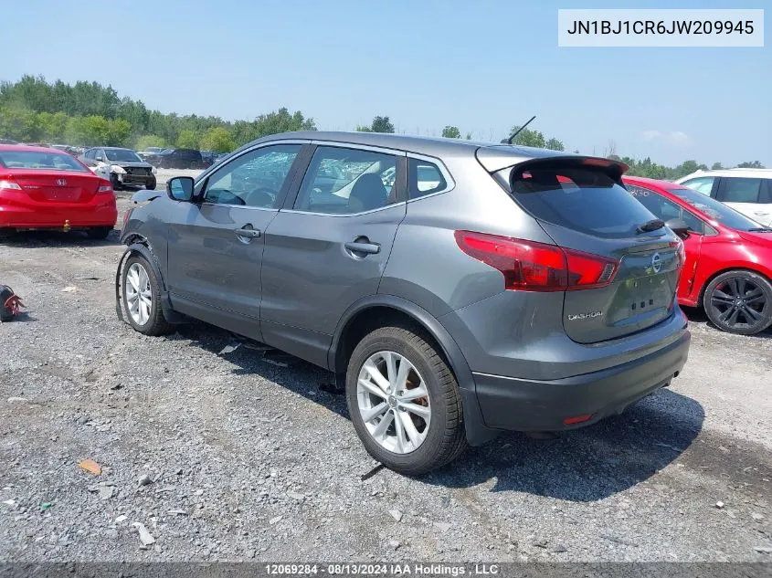 2018 Nissan Qashqai VIN: JN1BJ1CR6JW209945 Lot: 12069284