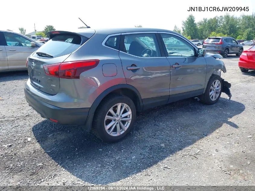 2018 Nissan Qashqai VIN: JN1BJ1CR6JW209945 Lot: 12069284