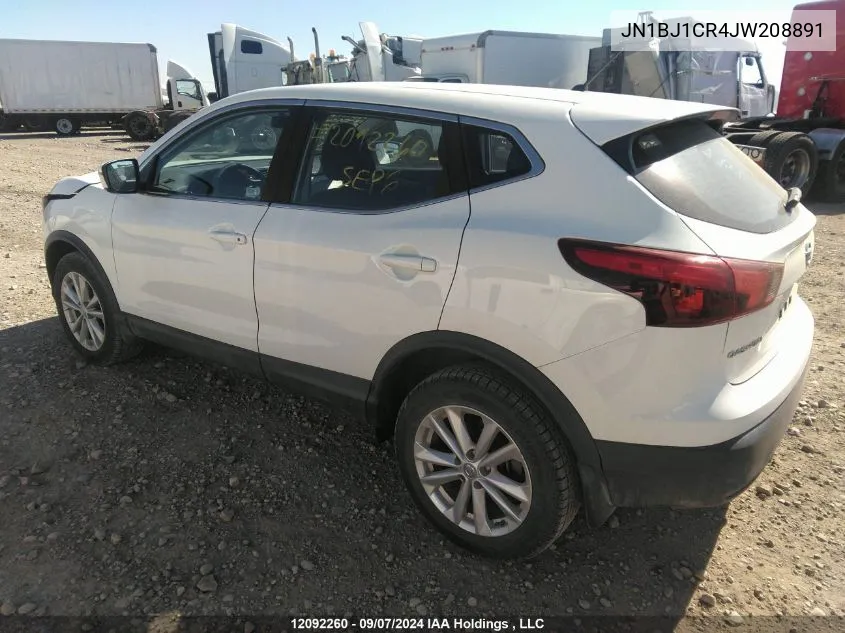 2018 Nissan Qashqai VIN: JN1BJ1CR4JW208891 Lot: 12092260