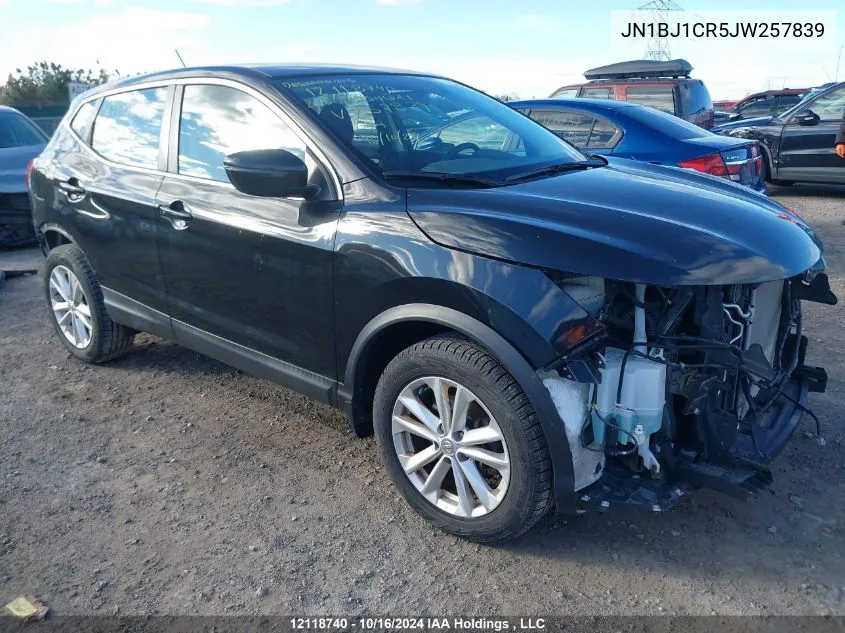 2018 Nissan Qashqai VIN: JN1BJ1CR5JW257839 Lot: 12118740