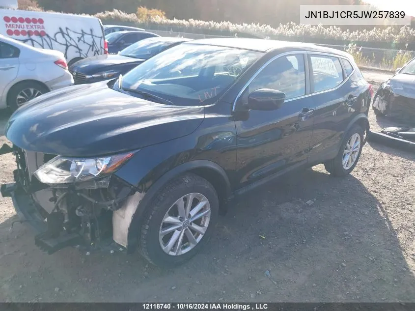 2018 Nissan Qashqai VIN: JN1BJ1CR5JW257839 Lot: 12118740