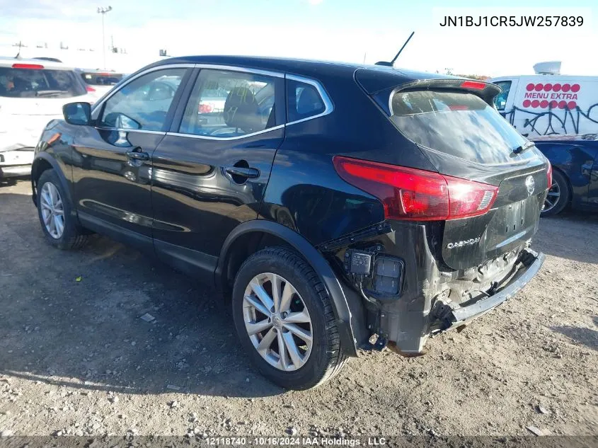 2018 Nissan Qashqai VIN: JN1BJ1CR5JW257839 Lot: 12118740