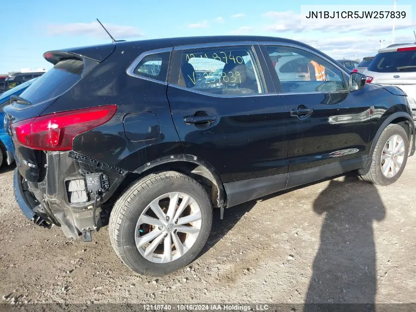 2018 Nissan Qashqai VIN: JN1BJ1CR5JW257839 Lot: 12118740