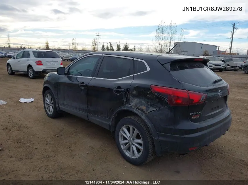 2018 Nissan Qashqai VIN: JN1BJ1CR8JW289278 Lot: 12141934