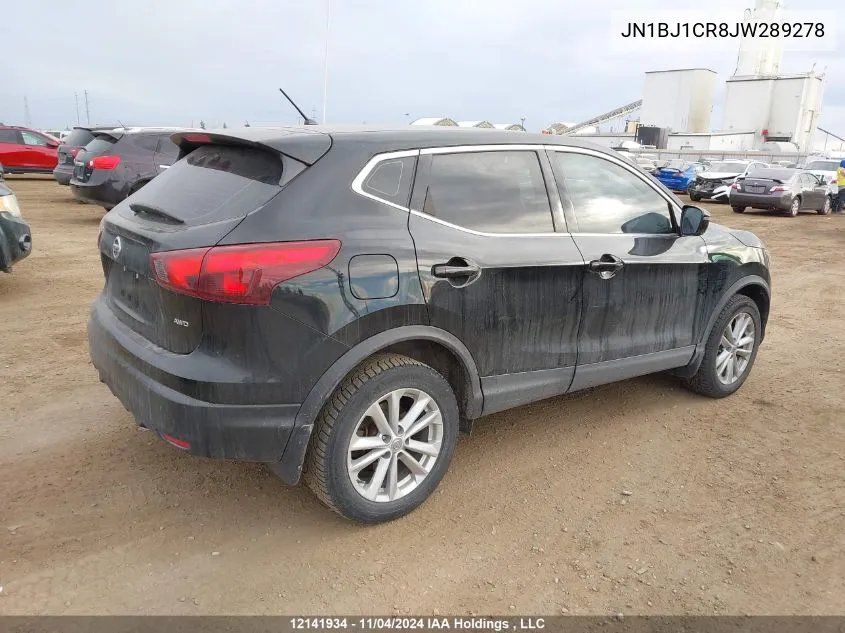 2018 Nissan Qashqai VIN: JN1BJ1CR8JW289278 Lot: 12141934