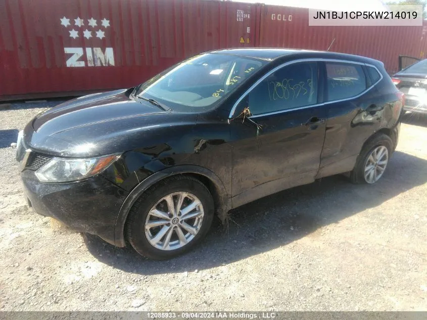 JN1BJ1CP5KW214019 2019 Nissan Qashqai