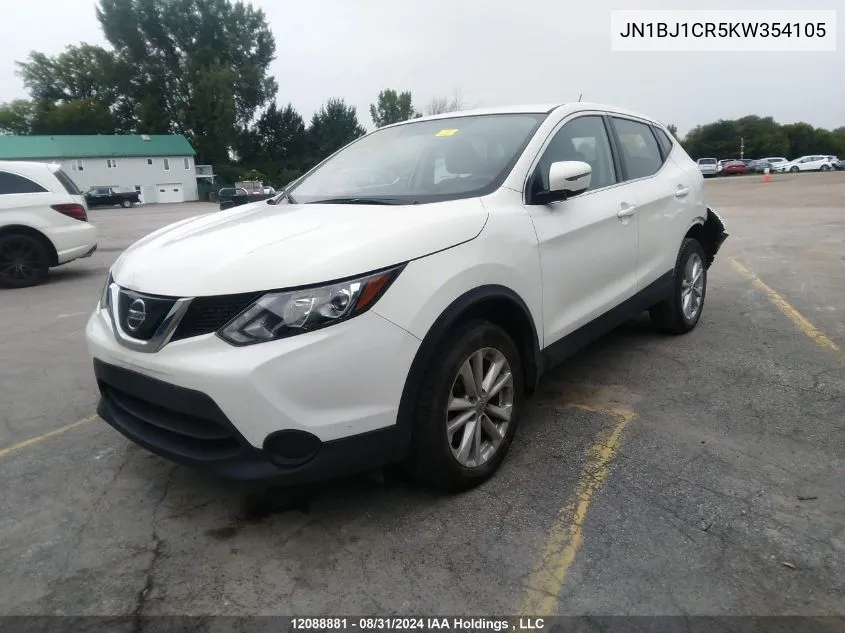 2019 Nissan Qashqai VIN: JN1BJ1CR5KW354105 Lot: 12088881