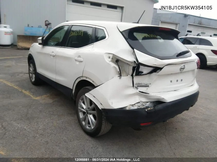 2019 Nissan Qashqai VIN: JN1BJ1CR5KW354105 Lot: 12088881