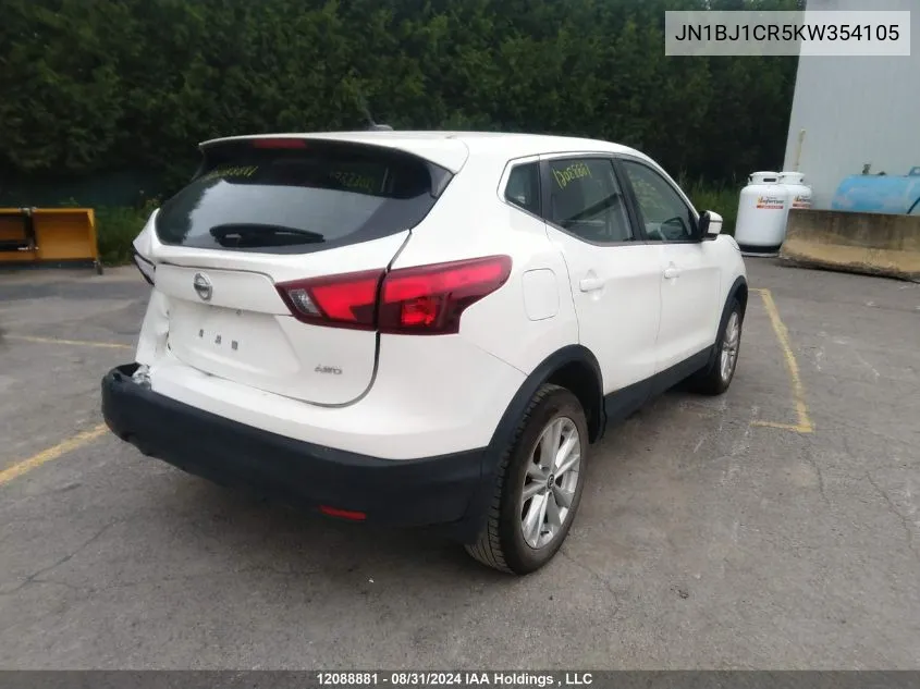 2019 Nissan Qashqai VIN: JN1BJ1CR5KW354105 Lot: 12088881