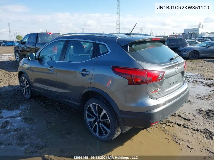 2019 Nissan Qashqai VIN: JN1BJ1CR2KW351100 Lot: 12096468